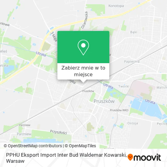Mapa PPHU Eksport Import Inter Bud Waldemar Kowarski