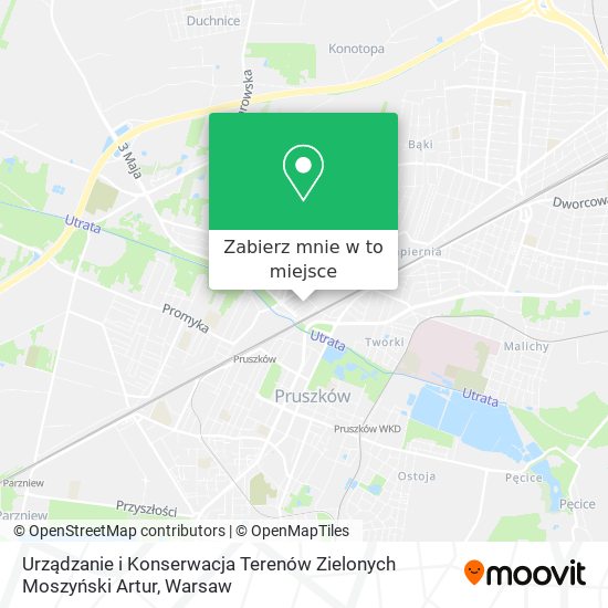 Mapa Urządzanie i Konserwacja Terenów Zielonych Moszyński Artur