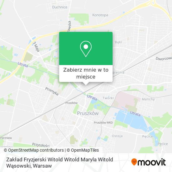 Mapa Zakład Fryzjerski Witold Witold Maryla Witold Wąsowski