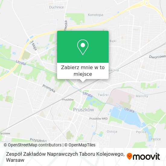 Mapa Zespół Zakładów Naprawczych Taboru Kolejowego