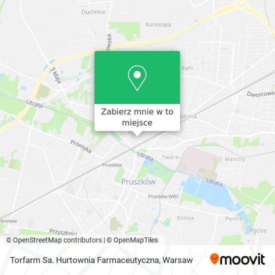 Mapa Torfarm Sa. Hurtownia Farmaceutyczna