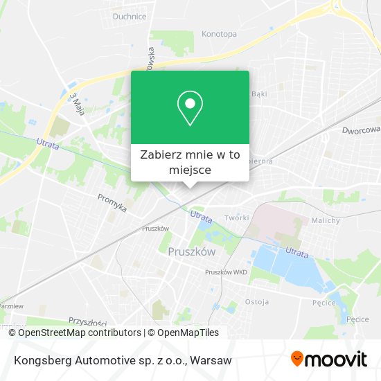 Mapa Kongsberg Automotive sp. z o.o.