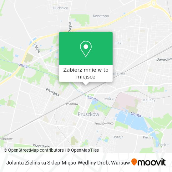 Mapa Jolanta Zielińska Sklep Mięso Wędliny Drób