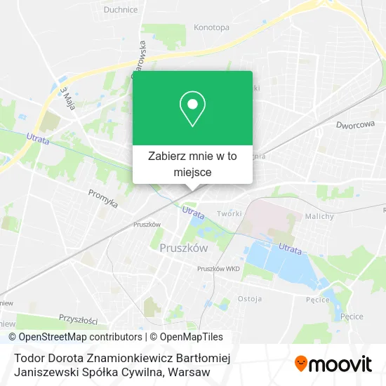 Mapa Todor Dorota Znamionkiewicz Bartłomiej Janiszewski Spółka Cywilna