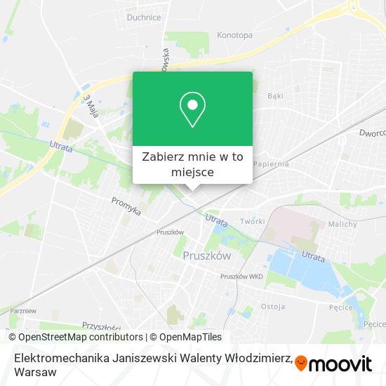 Mapa Elektromechanika Janiszewski Walenty Włodzimierz