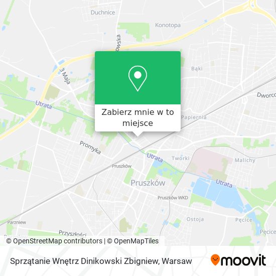 Mapa Sprzątanie Wnętrz Dinikowski Zbigniew