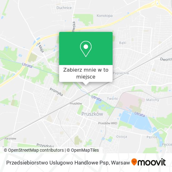 Mapa Przedsiebiorstwo Uslugowo Handlowe Psp