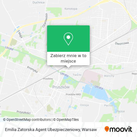 Mapa Emilia Zatorska Agent Ubezpieczeniowy