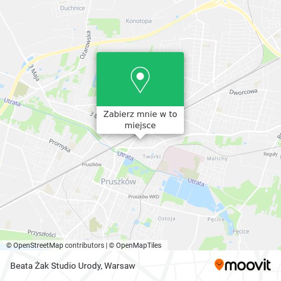 Mapa Beata Żak Studio Urody