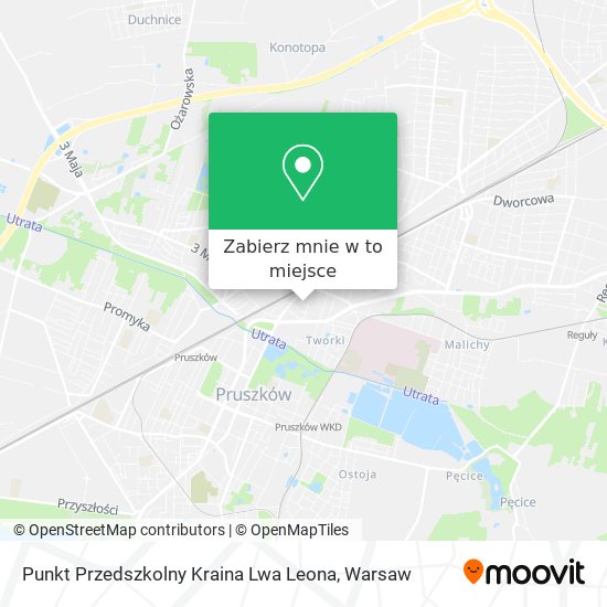 Mapa Punkt Przedszkolny Kraina Lwa Leona