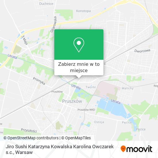 Mapa Jiro Sushi Katarzyna Kowalska Karolina Owczarek s.c.