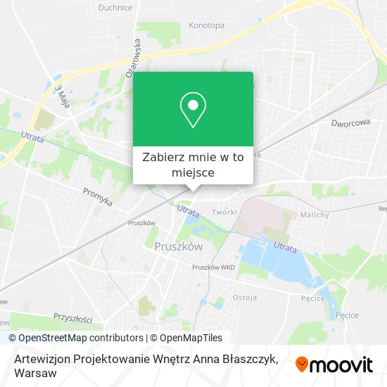 Mapa Artewizjon Projektowanie Wnętrz Anna Błaszczyk