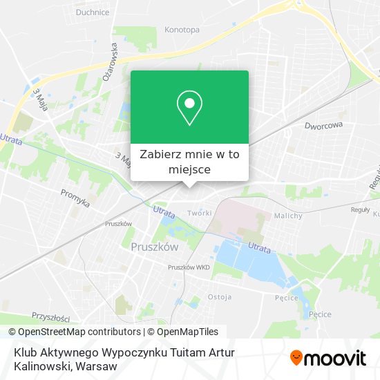 Mapa Klub Aktywnego Wypoczynku Tuitam Artur Kalinowski