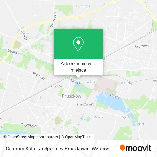 Mapa Centrum Kultury i Sportu w Pruszkowie