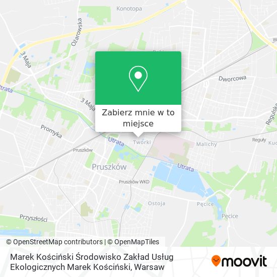 Mapa Marek Kościński Środowisko Zakład Usług Ekologicznych Marek Kościński