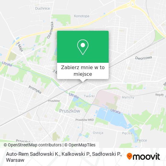 Mapa Auto-Rem Sadłowski K., Kalkowski P., Sadłowski P.