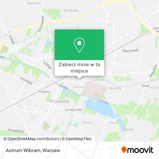 Mapa Astrum-Wibram