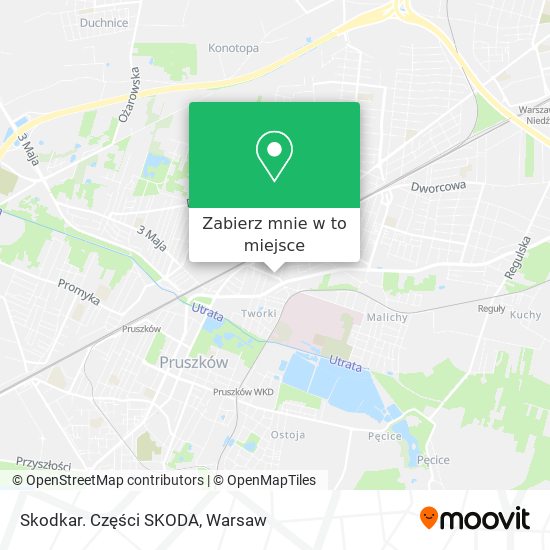 Mapa Skodkar. Części SKODA