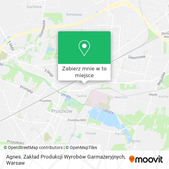 Mapa Agnes. Zakład Produkcji Wyrobów Garmażeryjnych