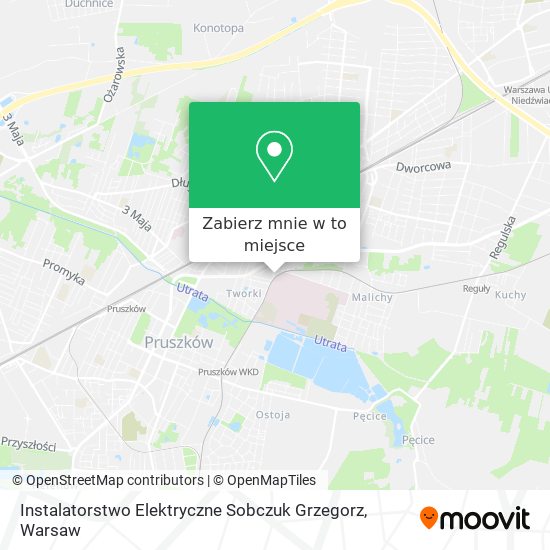 Mapa Instalatorstwo Elektryczne Sobczuk Grzegorz