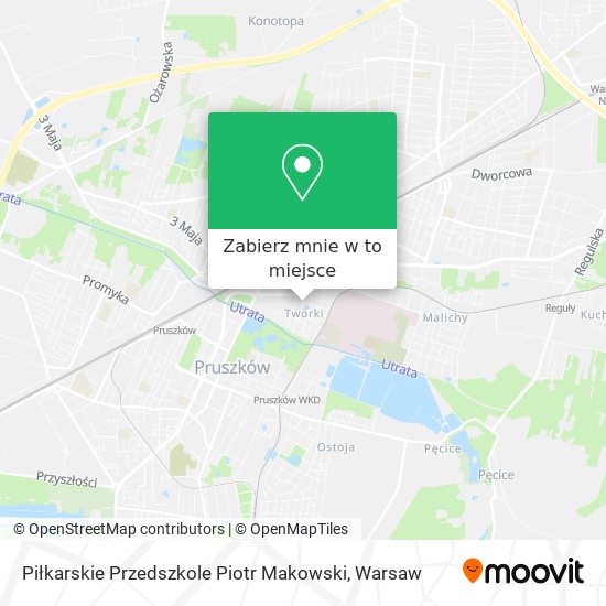 Mapa Piłkarskie Przedszkole Piotr Makowski