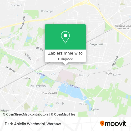 Mapa Park Anielin Wschodni