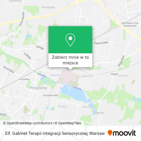 Mapa Elf. Gabinet Terapii Integracji Sensorycznej