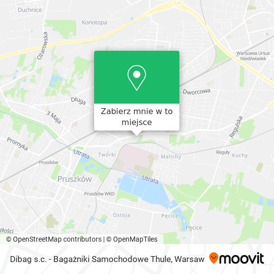 Mapa Dibag s.c. - Bagażniki Samochodowe Thule