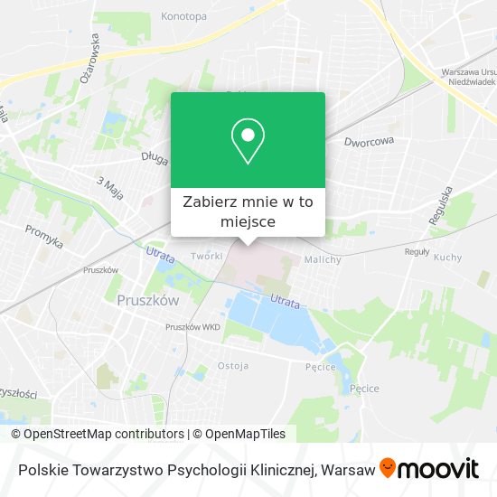 Mapa Polskie Towarzystwo Psychologii Klinicznej