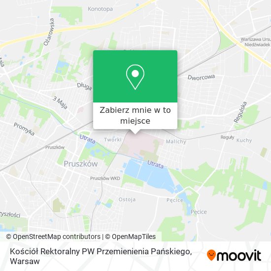 Mapa Kościół Rektoralny PW Przemienienia Pańskiego