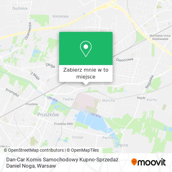 Mapa Dan-Car Komis Samochodowy Kupno-Sprzedaż Daniel Noga