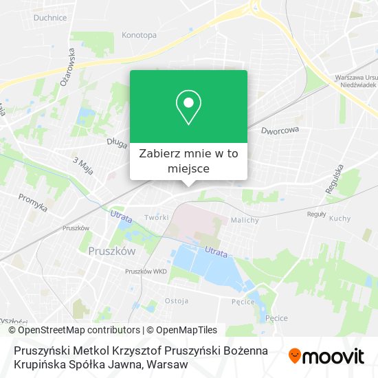 Mapa Pruszyński Metkol Krzysztof Pruszyński Bożenna Krupińska Spółka Jawna