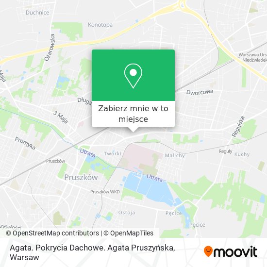 Mapa Agata. Pokrycia Dachowe. Agata Pruszyńska