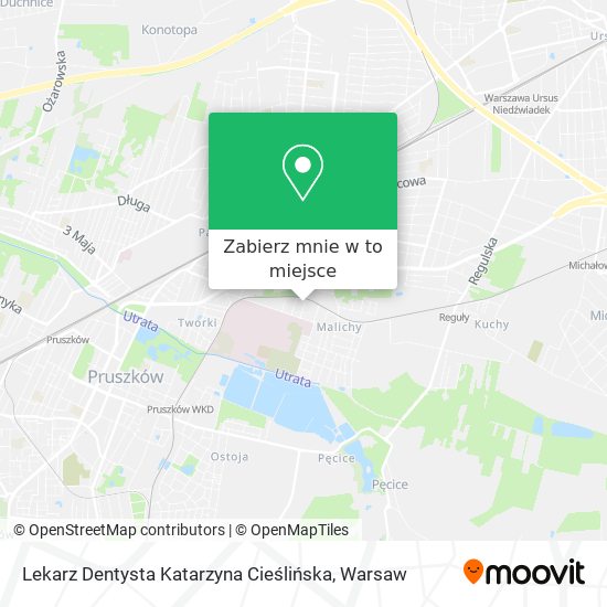 Mapa Lekarz Dentysta Katarzyna Cieślińska