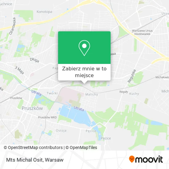 Mapa Mts Michal Osit