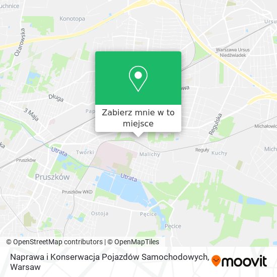 Mapa Naprawa i Konserwacja Pojazdów Samochodowych