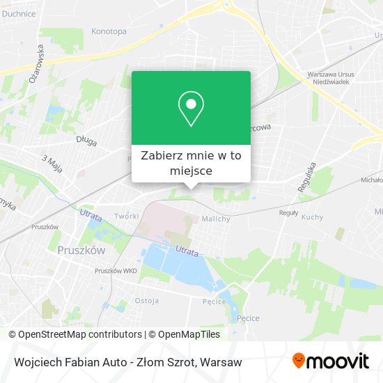 Mapa Wojciech Fabian Auto - Złom Szrot