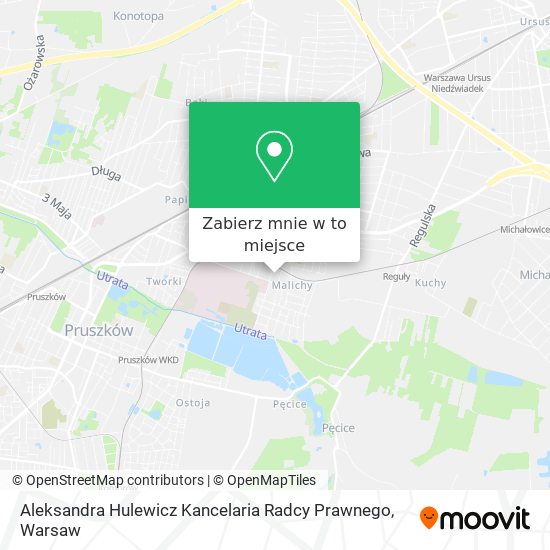 Mapa Aleksandra Hulewicz Kancelaria Radcy Prawnego