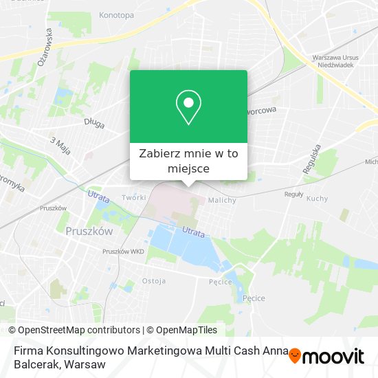 Mapa Firma Konsultingowo Marketingowa Multi Cash Anna Balcerak