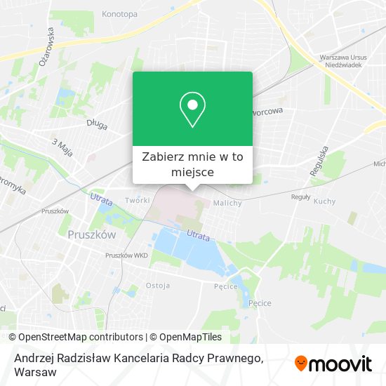 Mapa Andrzej Radzisław Kancelaria Radcy Prawnego