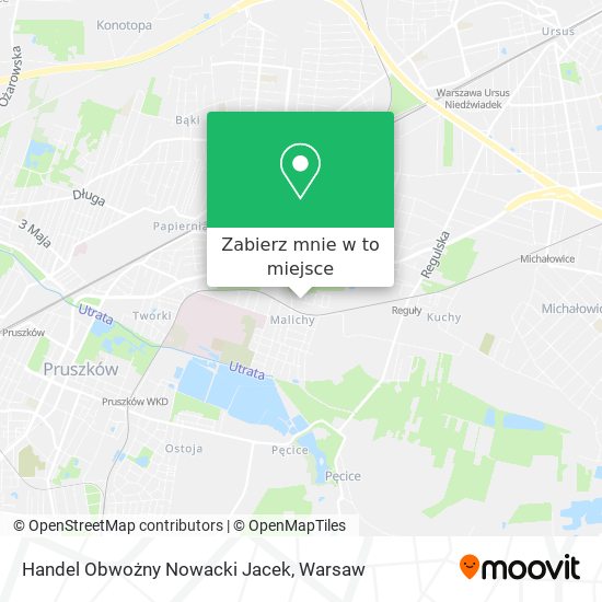 Mapa Handel Obwożny Nowacki Jacek