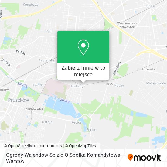 Mapa Ogrody Walendów Sp z o O Spółka Komandytowa