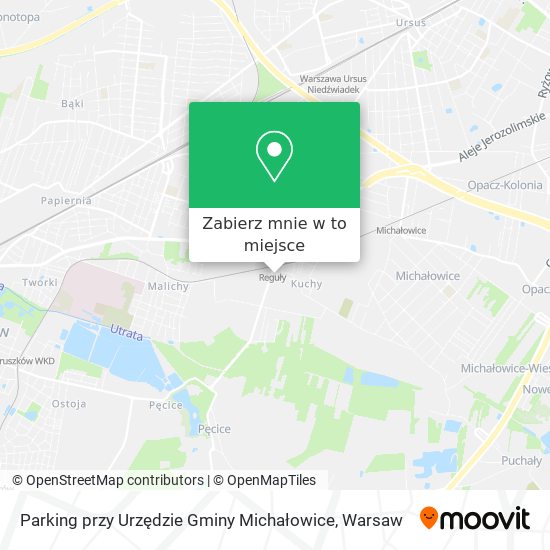 Mapa Parking przy Urzędzie Gminy Michałowice