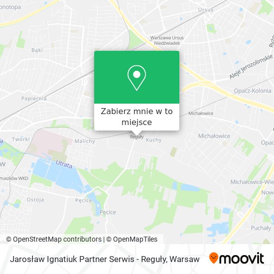 Mapa Jarosław Ignatiuk Partner Serwis - Reguły