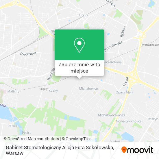 Mapa Gabinet Stomatologiczny Alicja Fura Sokołowska