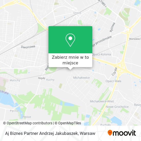 Mapa Aj Biznes Partner Andrzej Jakubaszek