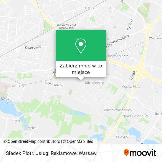 Mapa Sładek Piotr. Usługi Reklamowe