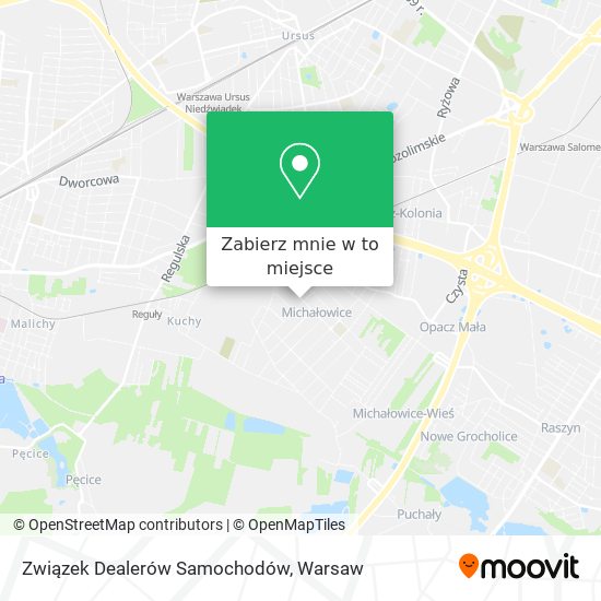 Mapa Związek Dealerów Samochodów