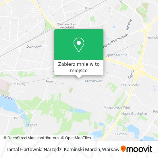 Mapa Tantal Hurtownia Narzędzi Kamiński Marcin