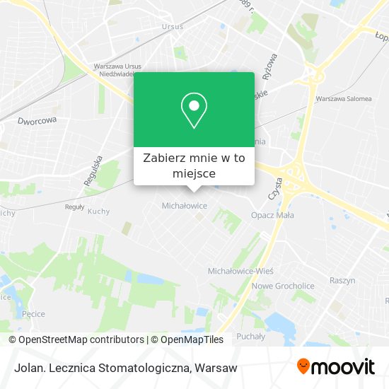 Mapa Jolan. Lecznica Stomatologiczna